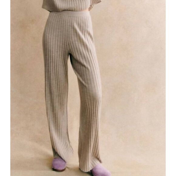 Sezane Lazare Trousers in sandstone sz XS - Picture 1 of 5